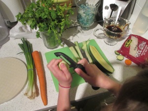 Making Veggie Ribbons